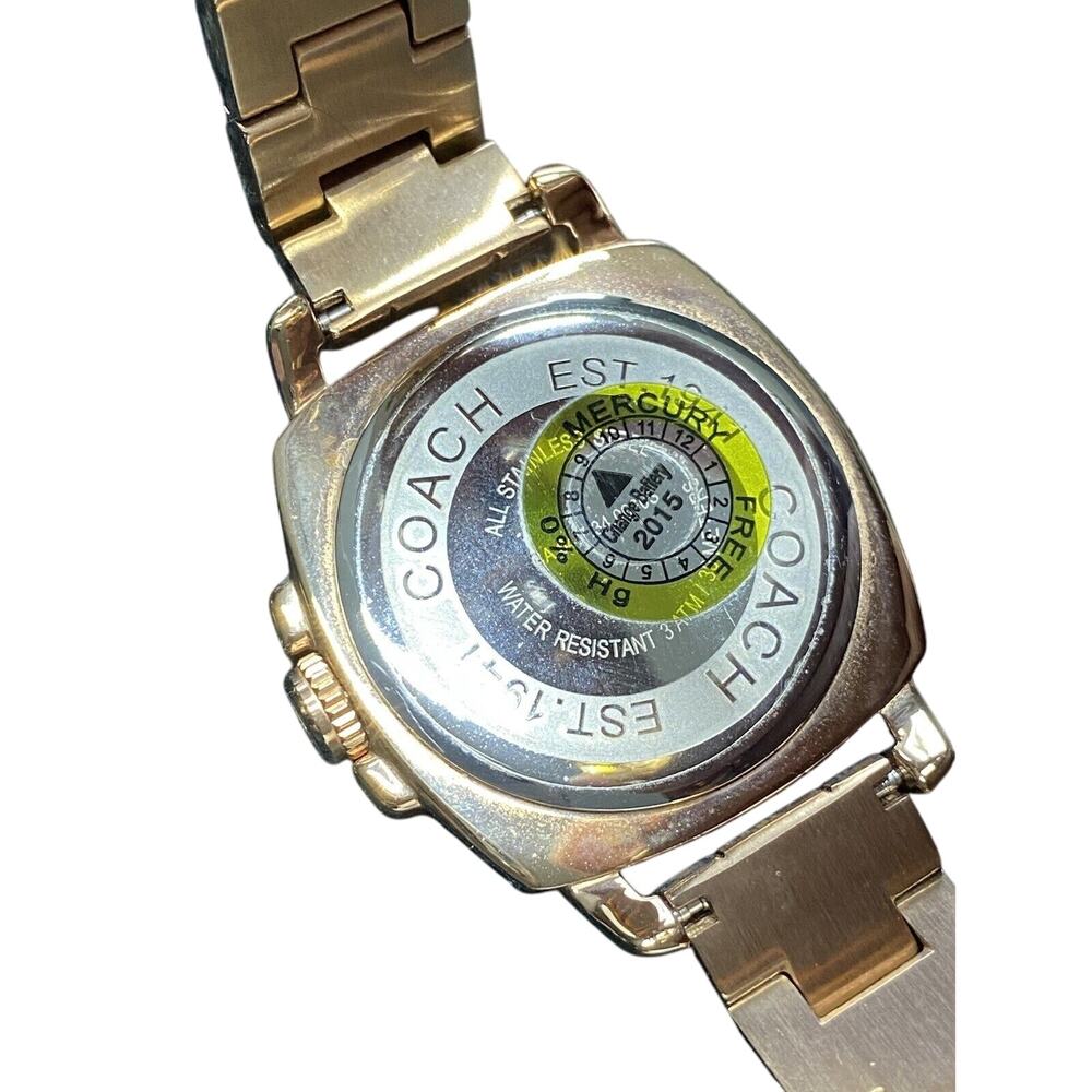 Coach Women's Boyfriend Mini Rose Gold Tone Bracelet 14501701 Womens Watch - Picture 3 of 8